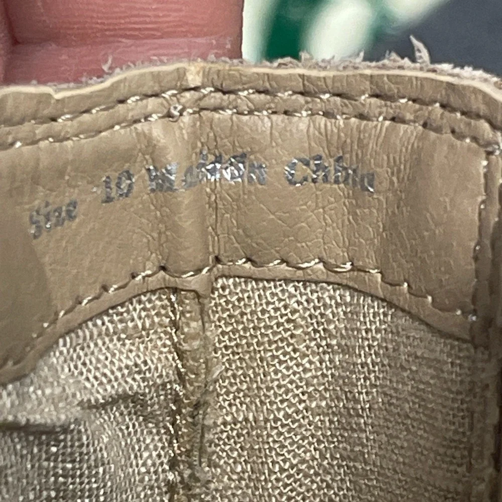 Dolce Vita Chelsea Boots Womens 10 Beige Suede Platform Lug Sole Block - Picture 8 of 10